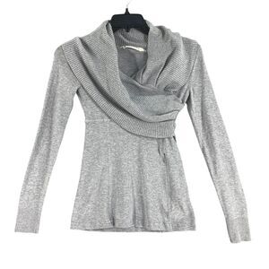 Athleta Gray Cowl Neck Sweater